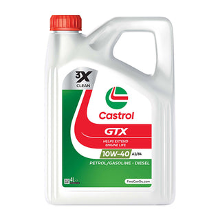 Castrol GTX Ultraclean 10W-40 A3/B4 Part Semi Synthetic 4 Litres 4L