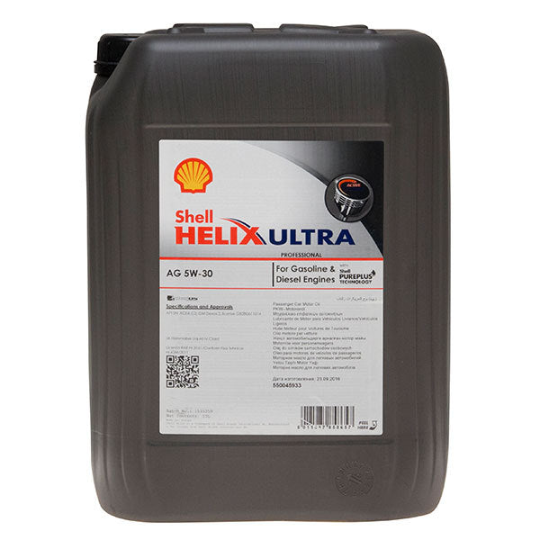 Shell Ag Packaging Updates Shell Helix Ultra Pro AG 5W30 ACEA C3 Fully Synthetic Engine Oil 20 Li ...