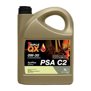 Triple QX 0W30 C2 Fully Synthetic Engine Oil Blue HDI PSA B71 2312 5L 5 Litres