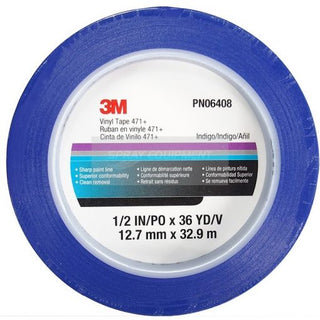 3M 06408 471 BLUE FINE LINE MASKING TAPE 12mm x 33m