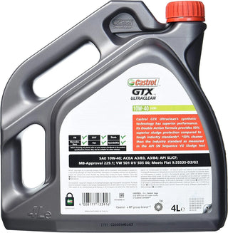 Castrol GTX Ultraclean Semi Synthetic 10W40 A3/B4 5 Litre